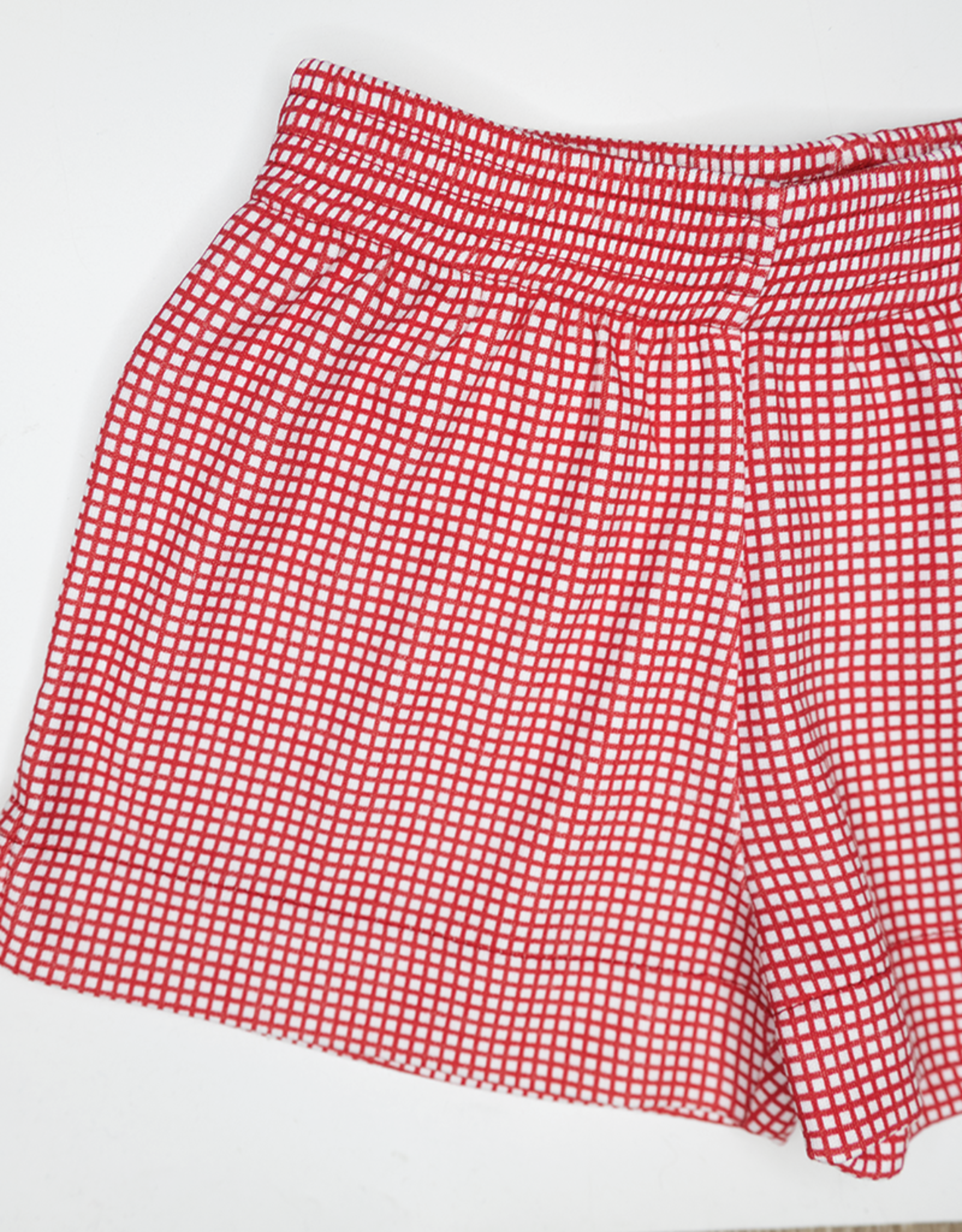 Luigi ISH006P Gingham Knit Short Red