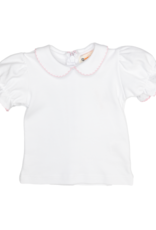 Luigi KB079 SS Blouse White/Pink