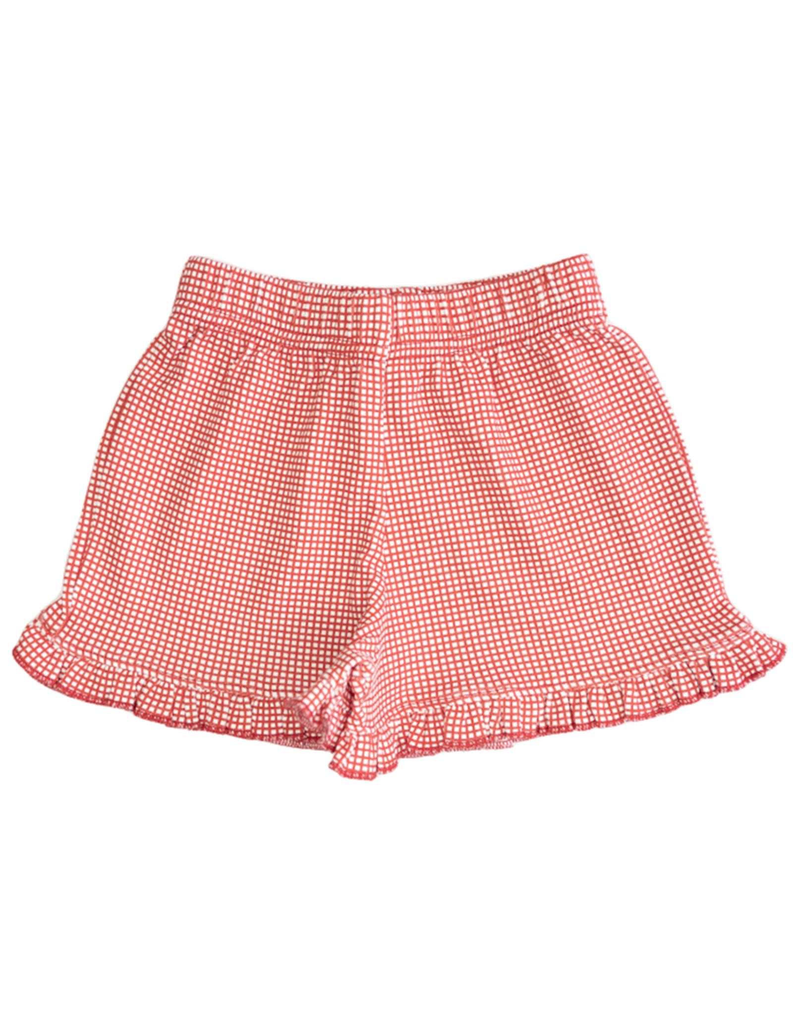 Luigi ISH007P Gingham Ruffle Short Red
