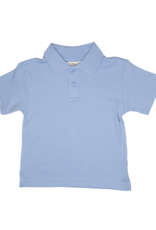 Luigi ITP017 S/S Solid Polo 57 Sky Blue