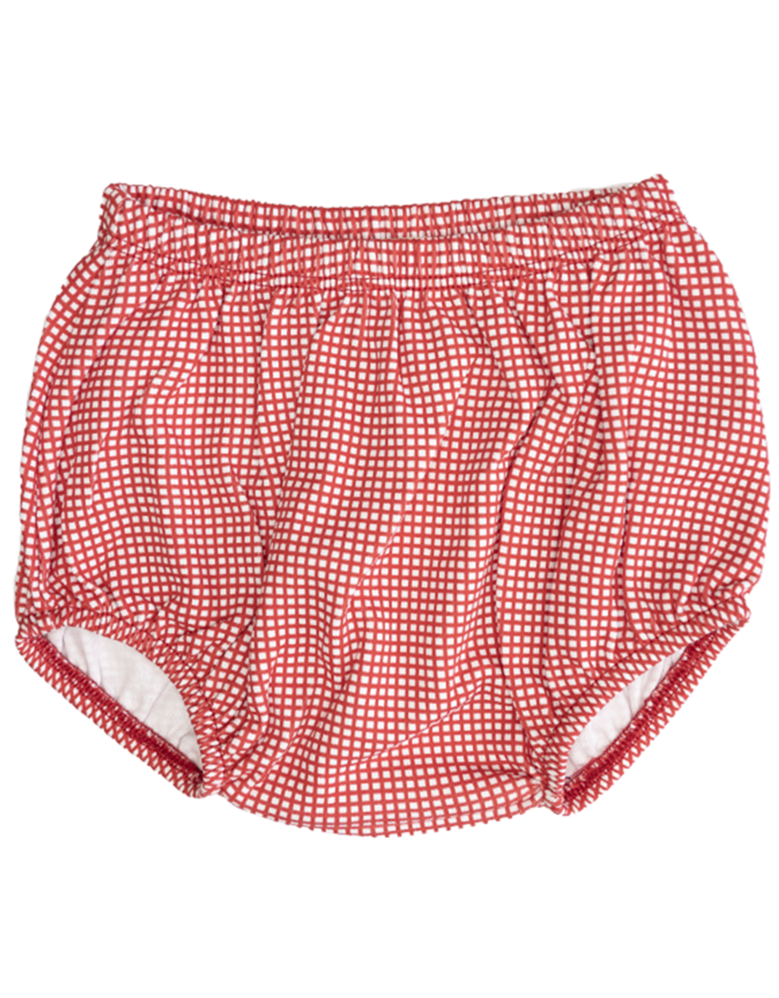 Luigi IDC005P Gingham Diaper Cover Red