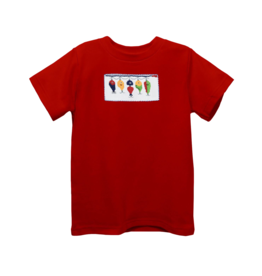 Vive la Fete Smocked Shirt Red Fishing Lures