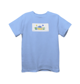 Vive la Fete Smocked Shirt Birthday