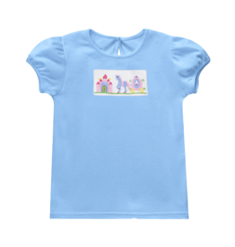Vive la Fete Girl Smocked Shirt Princess Castle