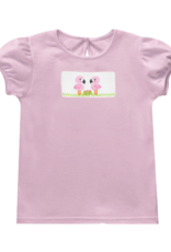 Vive la Fete VFS25 Girl Smocked Shirt Flamingo