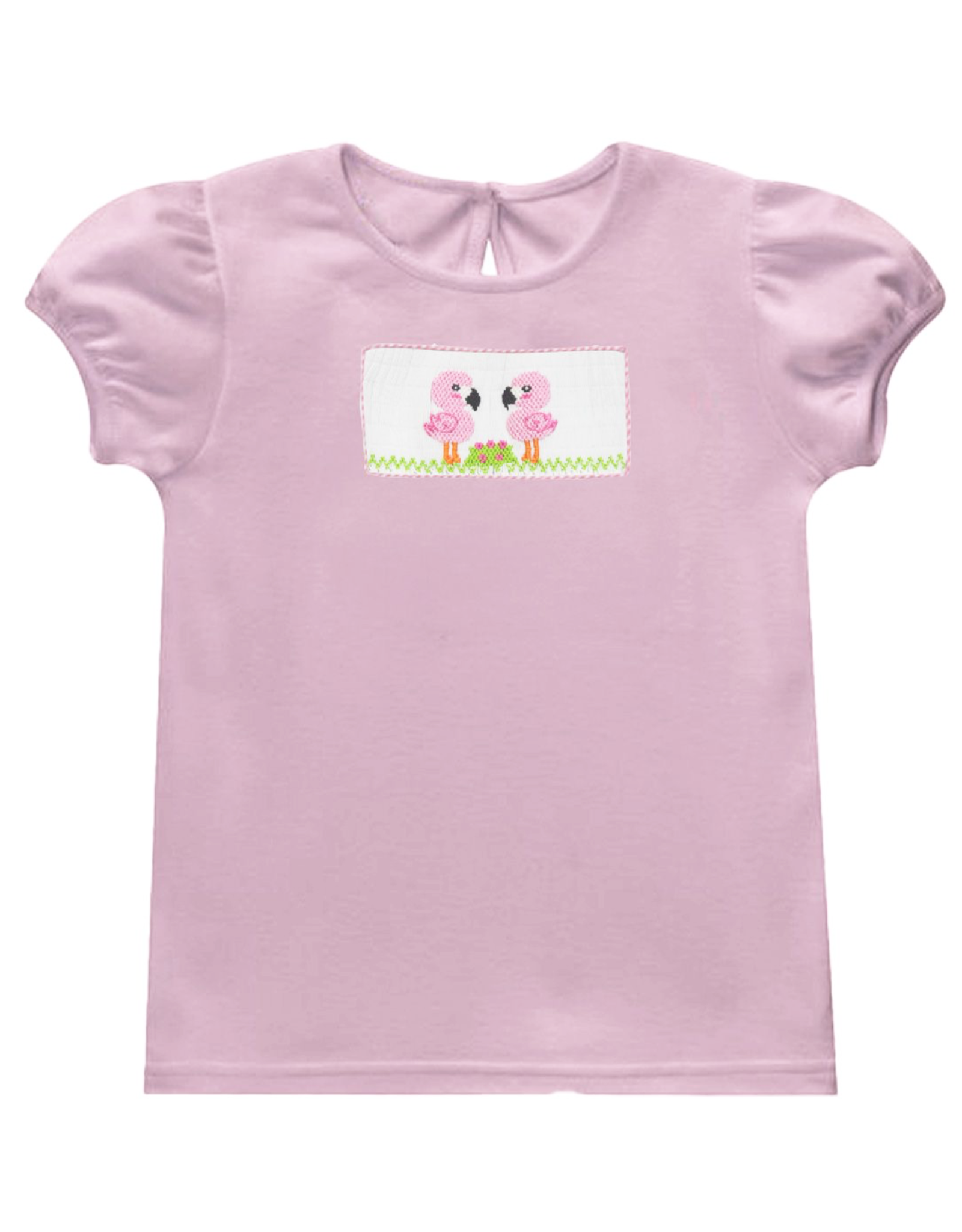Vive la Fete VFS25 Girl Smocked Shirt Flamingo