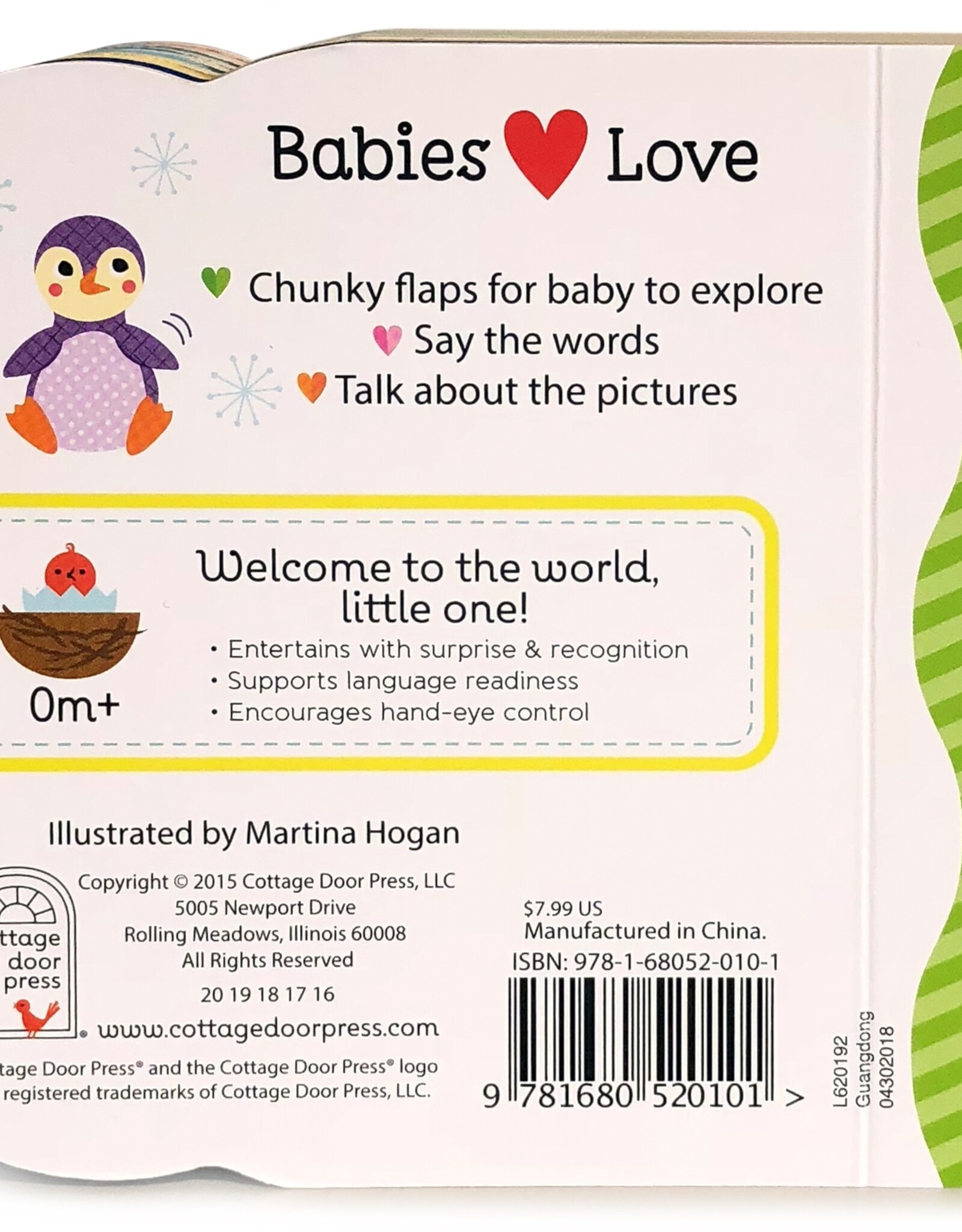 Cottage Door Press Babies Love Animals Lift-A Flap board book
