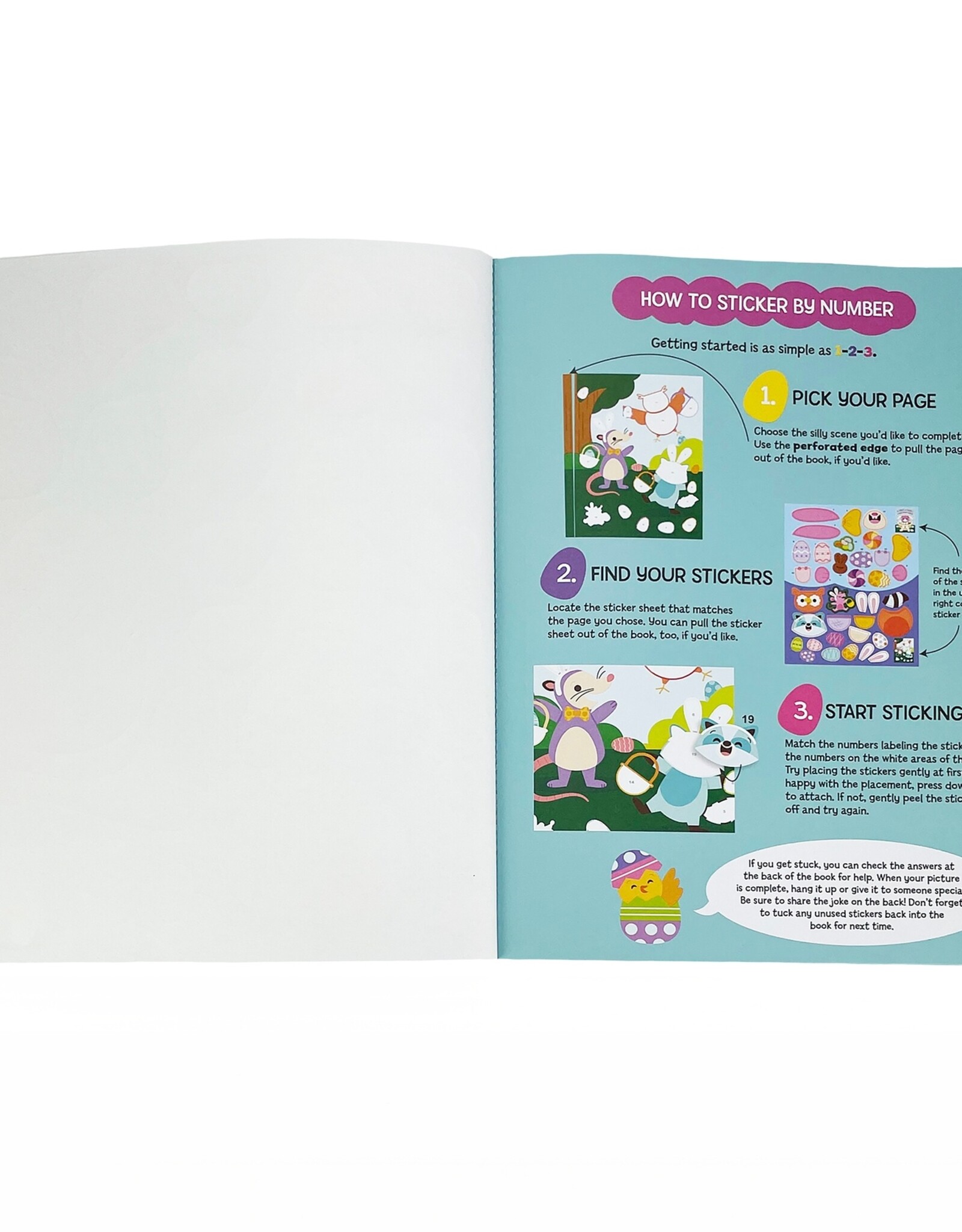 Cottage Door Press Easter: My Very First Sticker by Number activity book