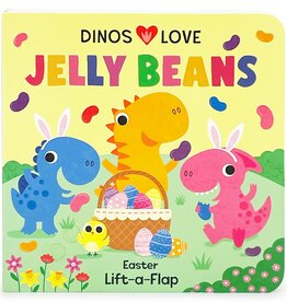 Cottage Door Press Dinos Love Jelly Beans Easter Lift-A Flap board book
