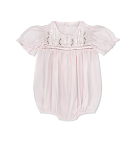 Lullaby Set Elizabeth Bubble Pink with Ecru lace