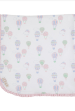 TBBC Baby Buggy Blanket Up Up and Away Palm Beach Pink