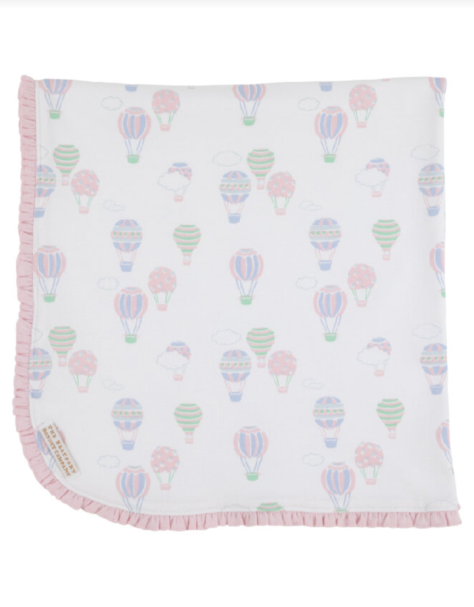 TBBC Baby Buggy Blanket Up Up and Away Palm Beach Pink