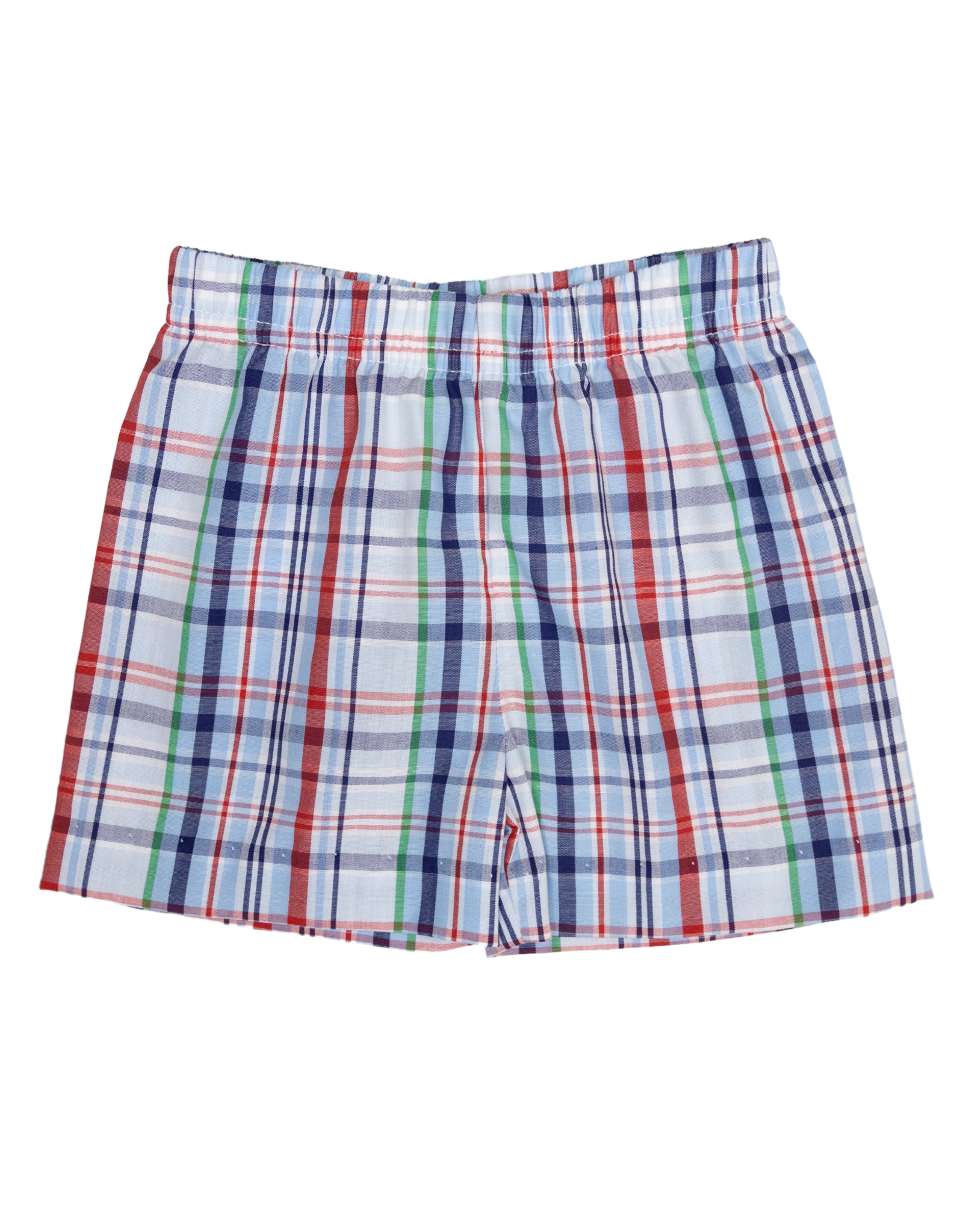 Zuccini ZMS25 Red  Navy Plaid Short