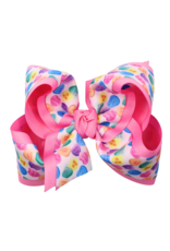 Beyond Creations Large 4.5" Candy Heart Bow 156 hot pink
