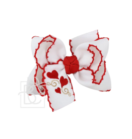 Beyond Creations 3 Heart Bow white/red