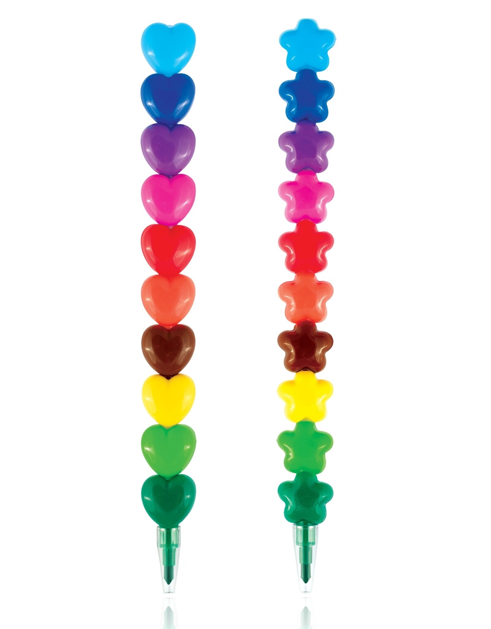 The Piggy Story Heart & Star Stackable Crayons