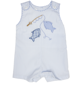 Petit Ami Blue Fish Sunsuit