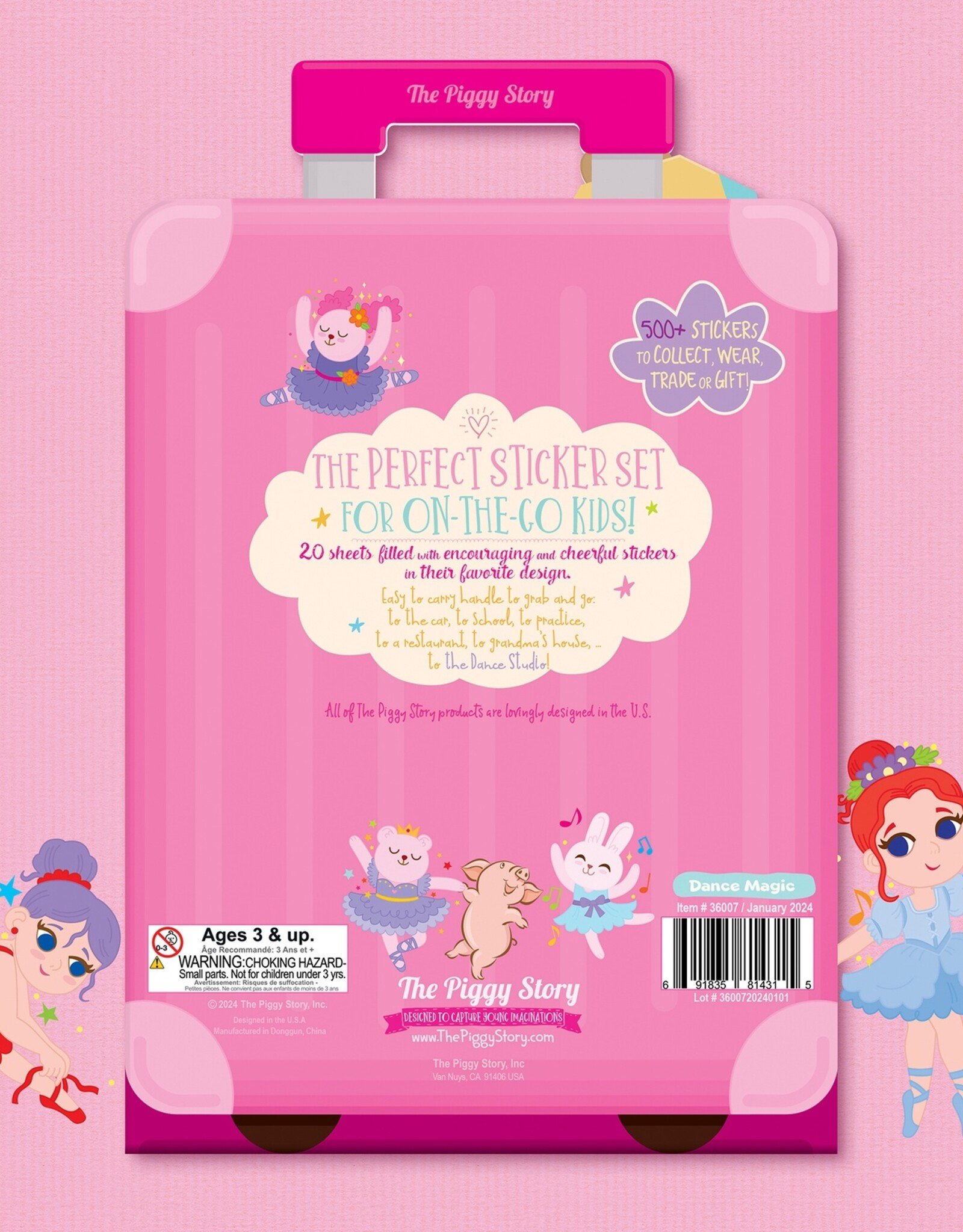 The Piggy Story 500+ Stickers On-The-Go Dance Magic