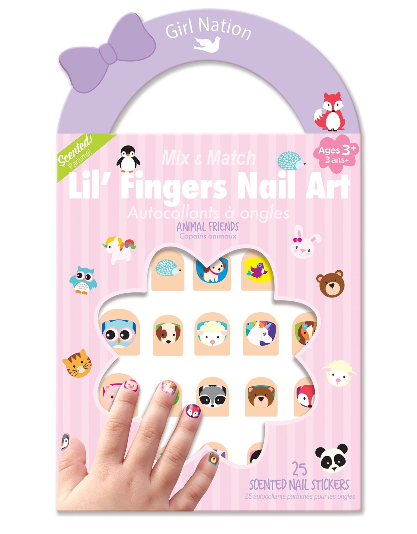 The Piggy Story Lil' Fingers Nail Art  Animal Friends
