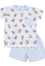Baby Loren PPA-020 Puppy Pals Pima Short Set