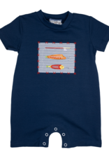 Three Sisters 765 Fishing Lure Applique Romper