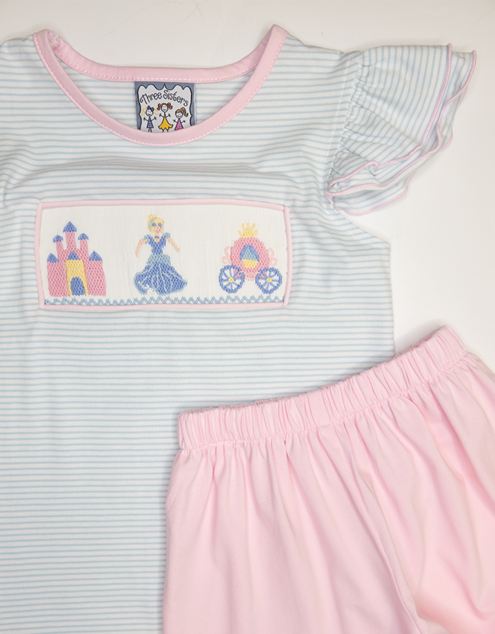 Three Sisters 748 Princess Smocked Short Set