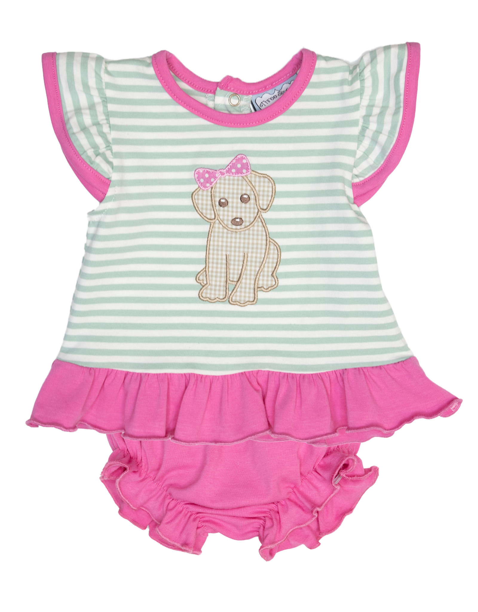 Three Sisters 866 Puppy Applique Bloomer Set