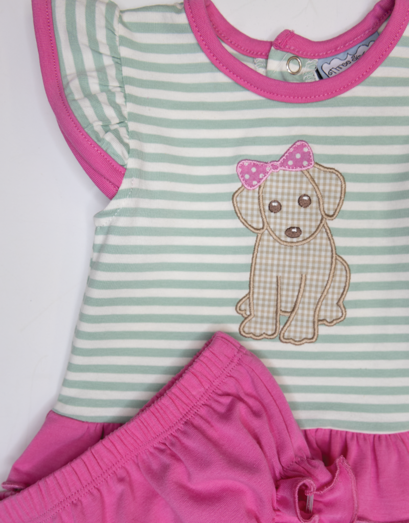 Three Sisters 866 Puppy Applique Bloomer Set
