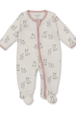Kissy Kissy Bunny Buddies Zip Footie Pink