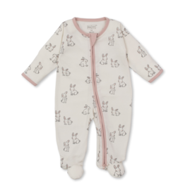 Kissy Kissy Bunny Buddies Zip Footie Pink