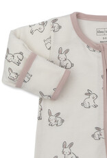 Kissy Kissy Bunny Buddies Zip Footie Pink