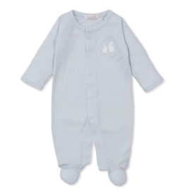 Kissy Kissy Pique Bunny Bash Footie Blue