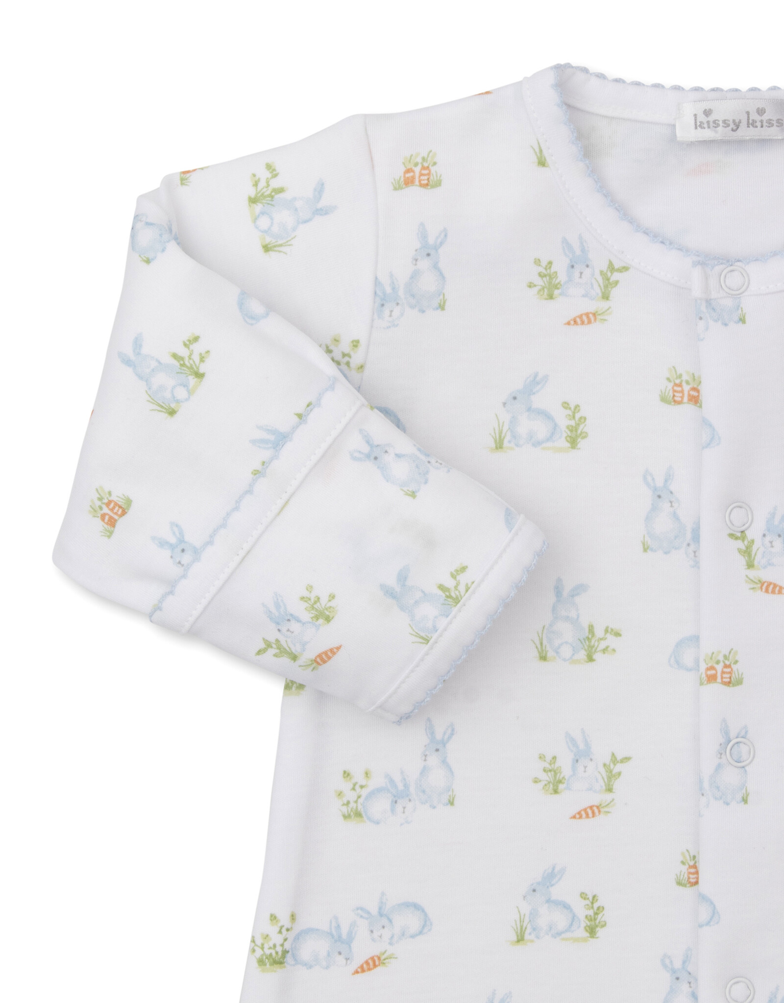 Kissy Kissy Baby Bunny Patch Converter Gown Blue