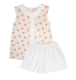 Sage & Lilly Strawberry Aline Short Set