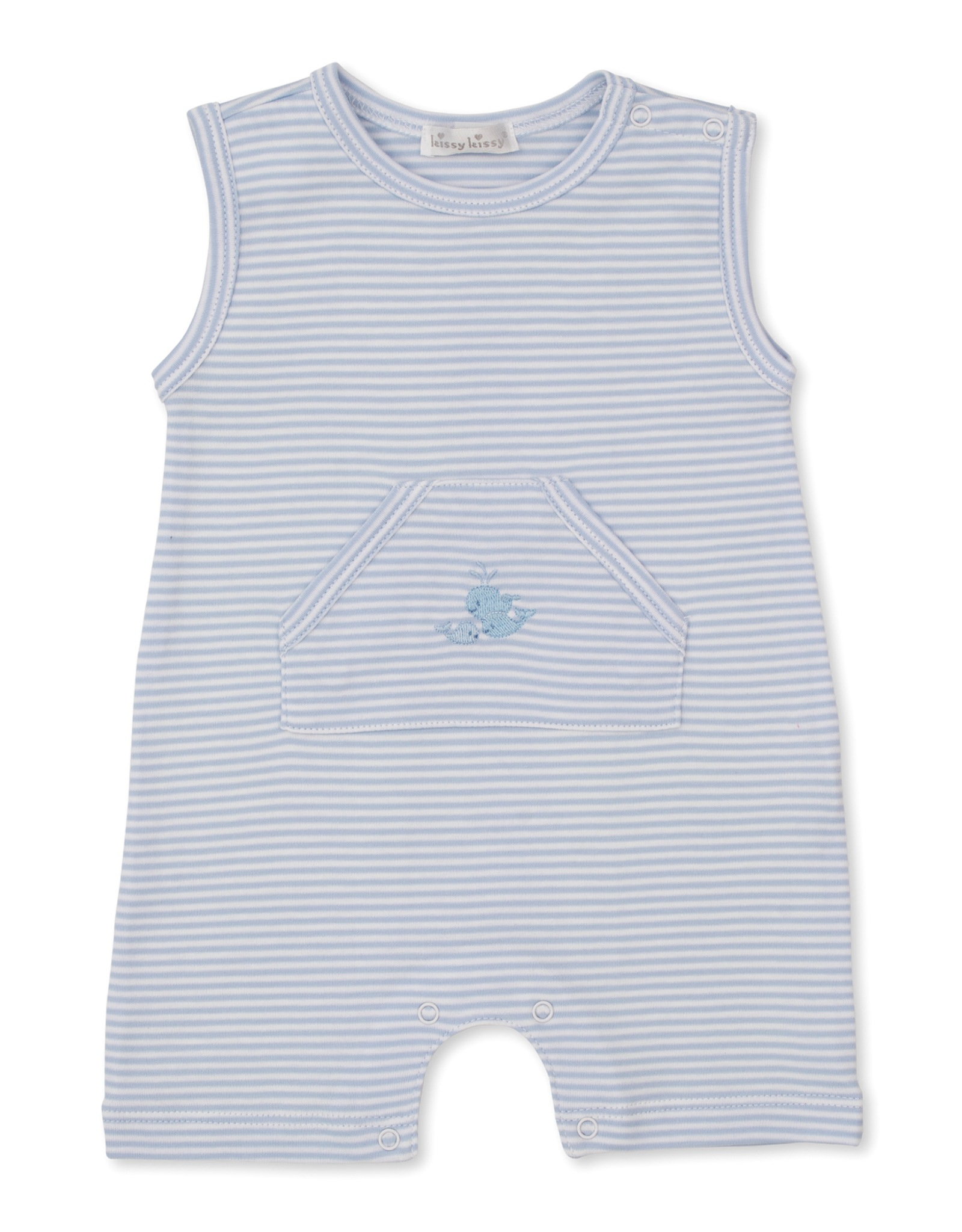 Kissy Kissy Whale Wonder Sleeveless Playsuit Blue Stripe