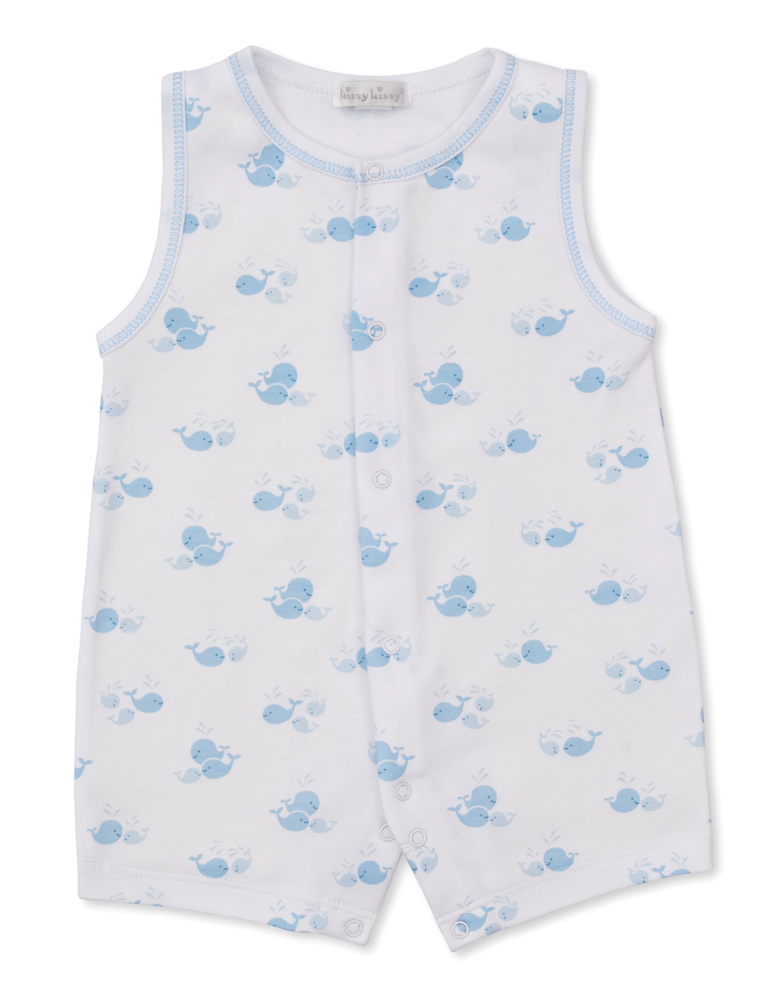 Kissy Kissy Whale Wonder Sleeveless Playsuit Blue Print