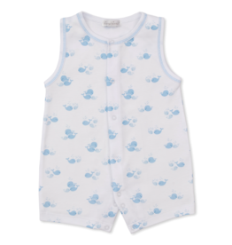 Kissy Kissy Whale Wonder Sleeveless Playsuit Blue Print