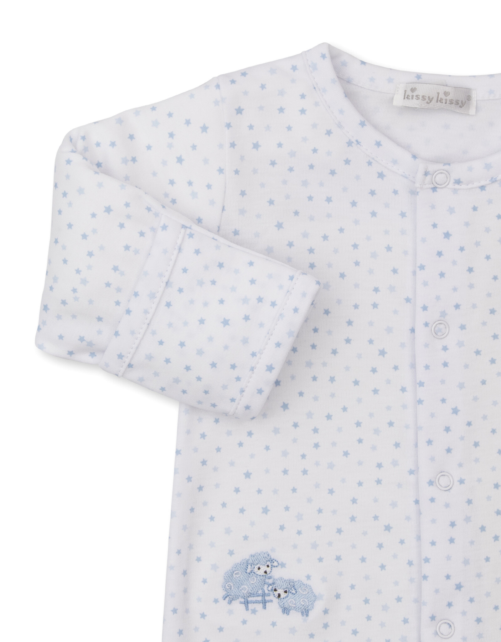 Kissy Kissy Baa Baa Sheep Footie Blue