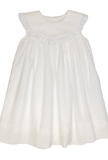Delaney 134 White Swiss Dot Collar Dress