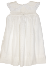 Delaney 134 White Swiss Dot Collar Dress