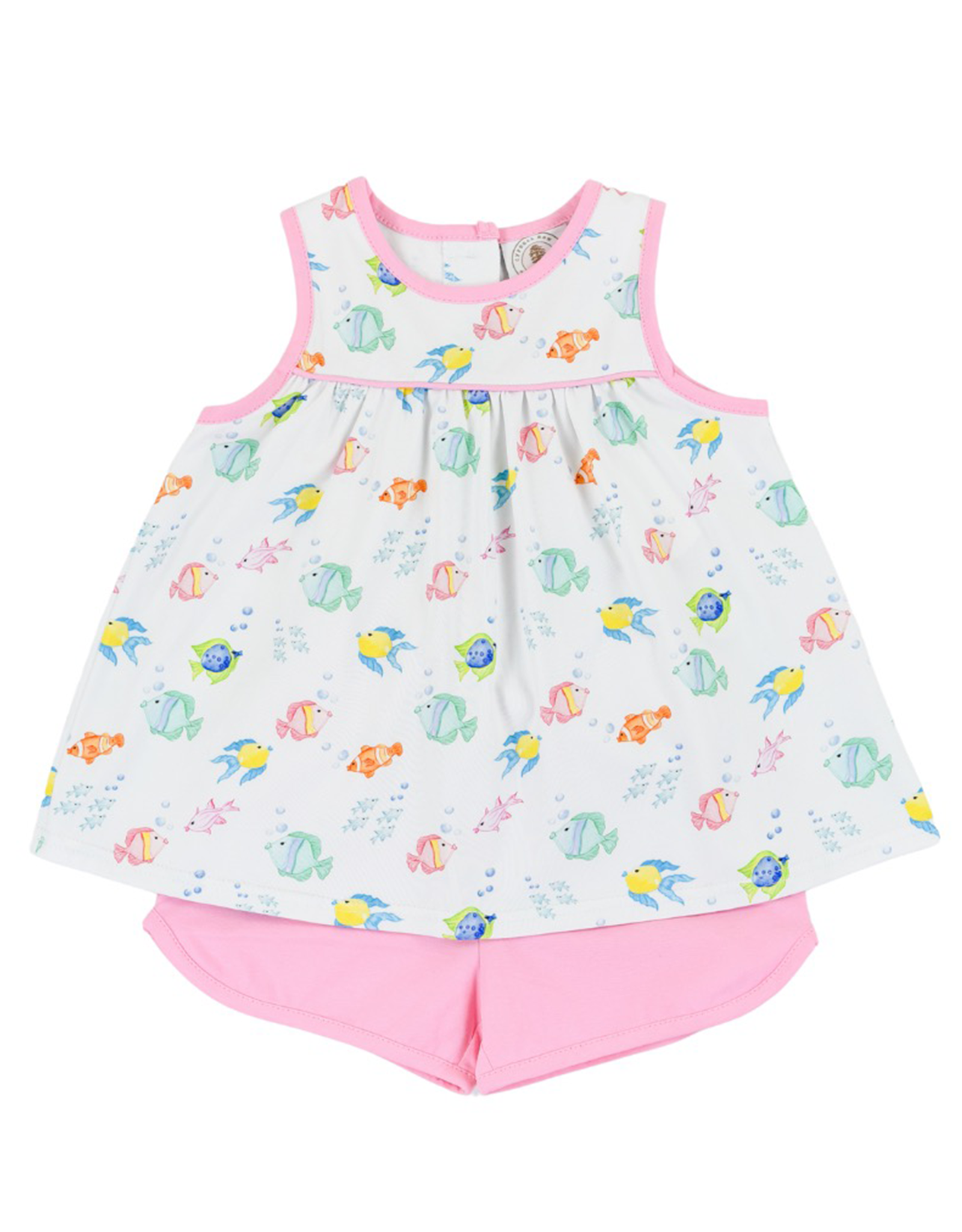 Cypress Row Fish Frenzy Girl Short Set