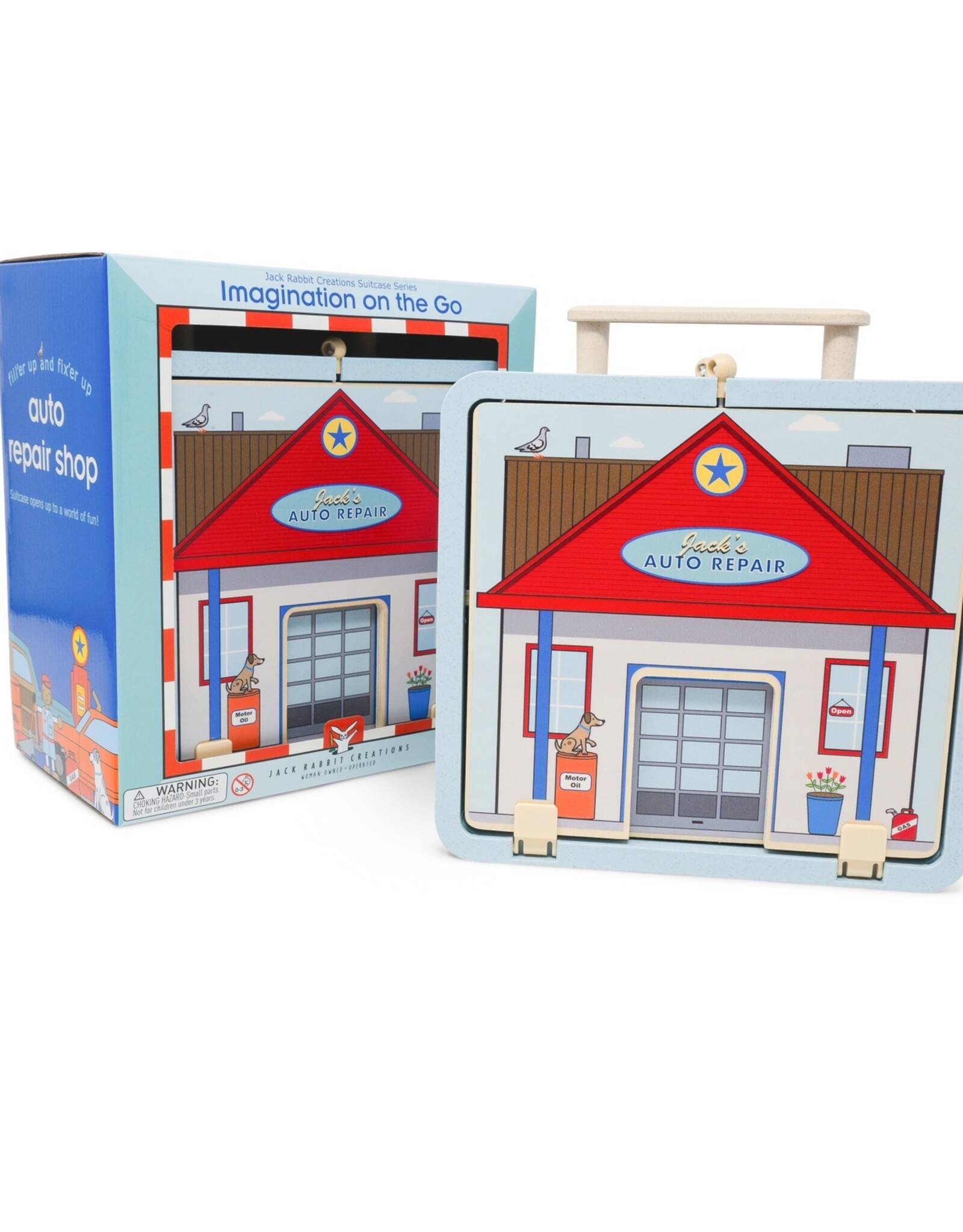 Jack Rabbit Creations Auto  Repair Suitcase Playset