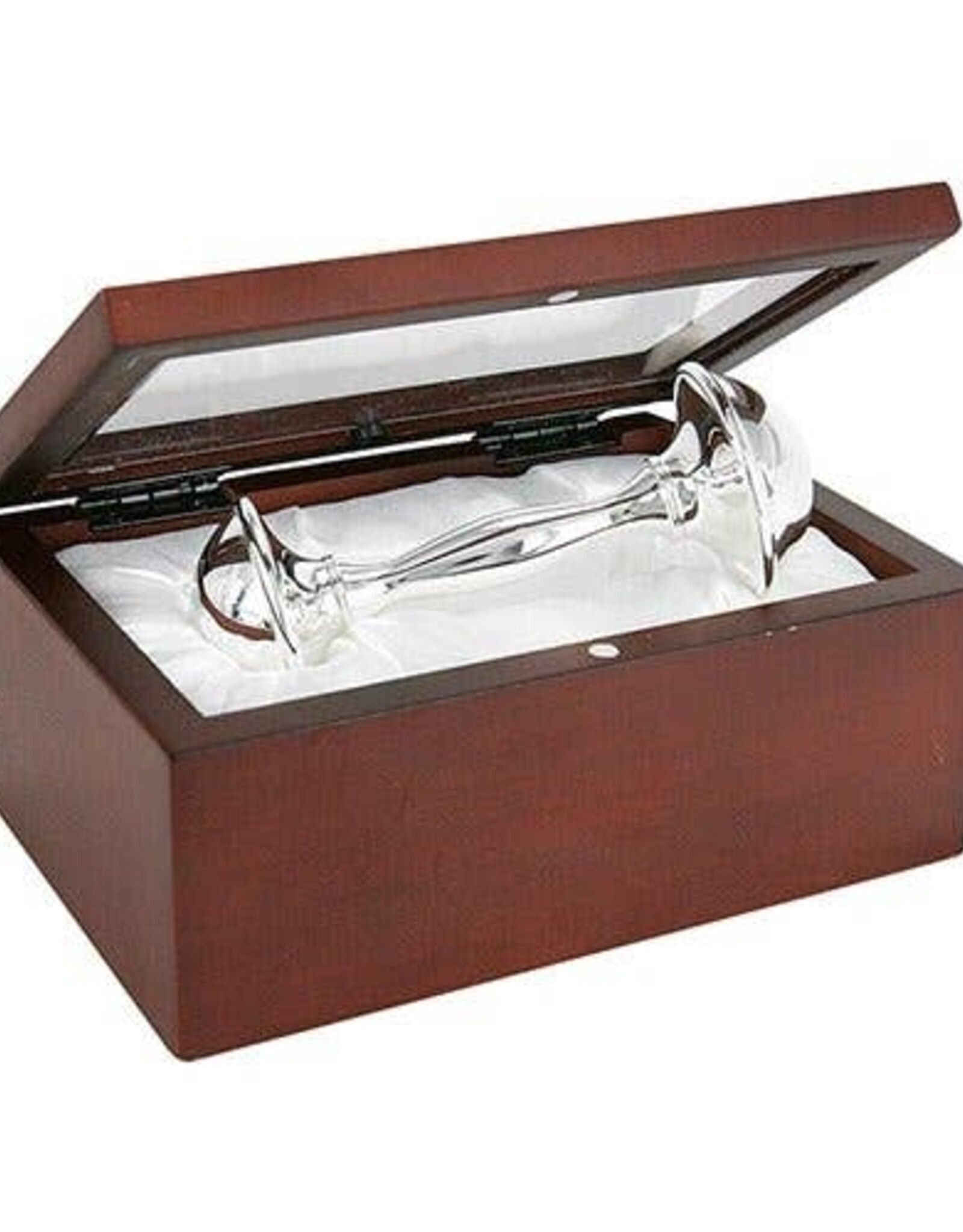 Stephan Baby Rosewood Silver Rattle Box Set