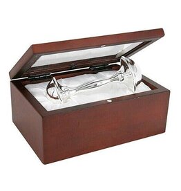 Stephan Baby Rosewood Silver Rattle Box Set