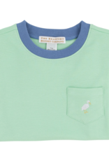 TBBC Carter Crewneck w/pocket Grace Bay Green/Barbados Blue