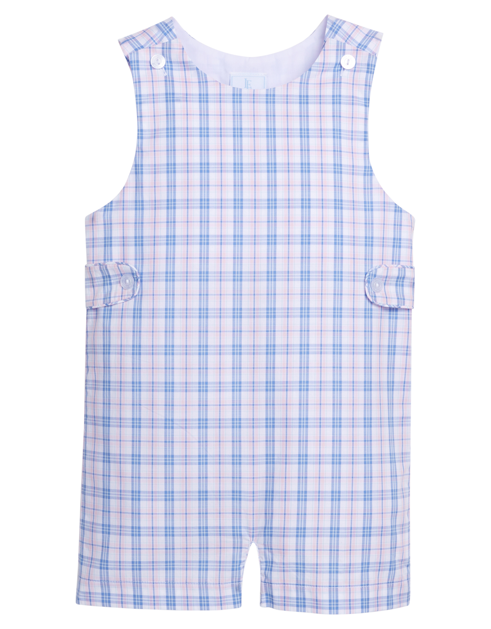 Little English LES25 Button Tab John John Albany Plaid