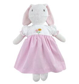 Petit Ami Knit Bunny Doll Embroidered Flower Dress