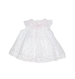 Petit Ami Smocked Doll Dress Tiny Roses