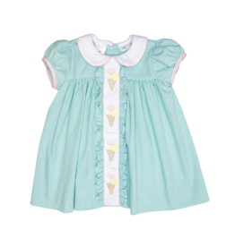 Lulu Bebe Molly Ice Cream Embroidered Dress