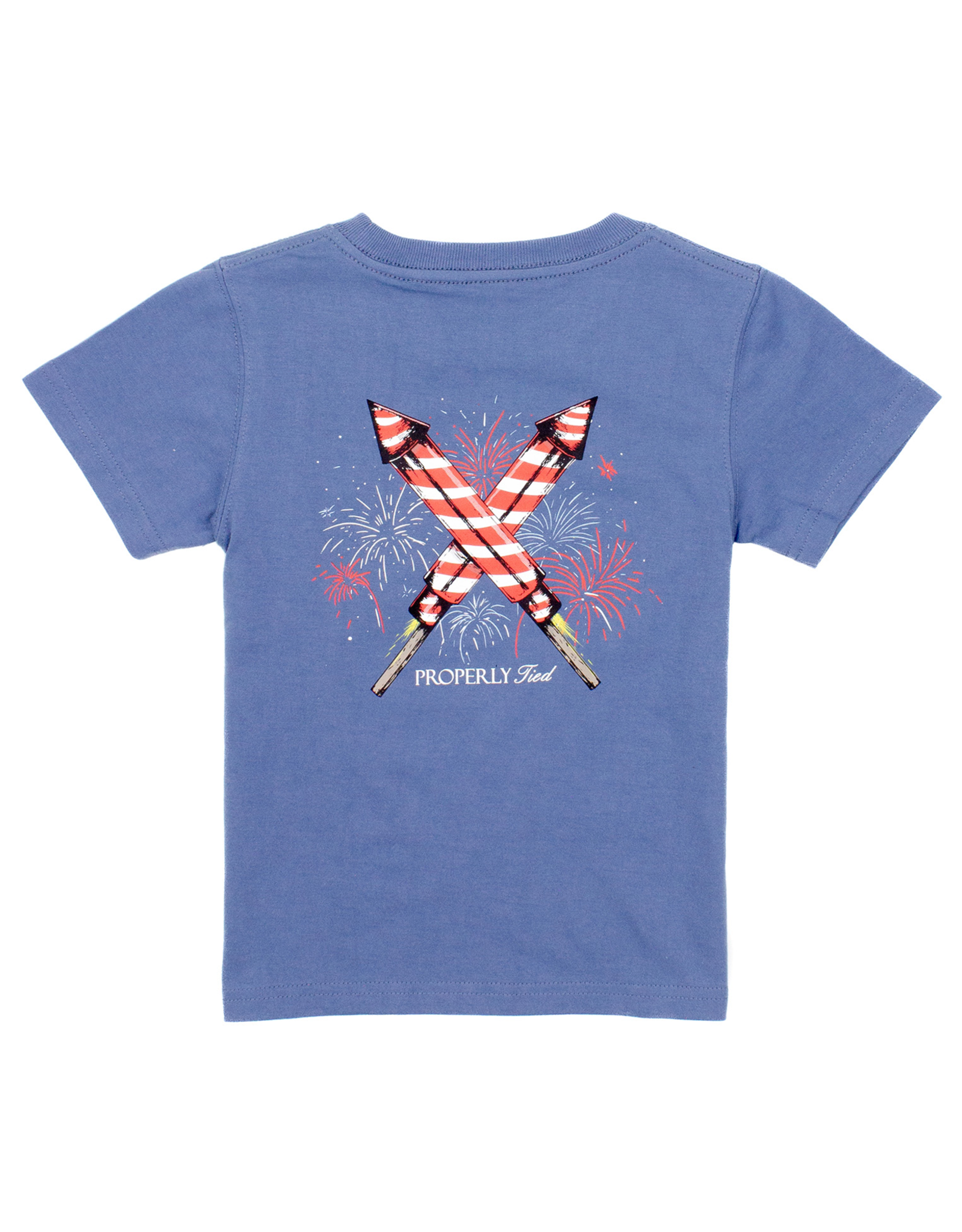 Properly Tied PT25 SS Tee Space Blue Firecracker
